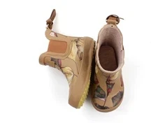 Bisgaard gummistøvle camel flowers